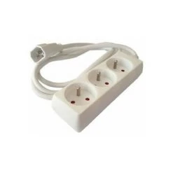 RIELLO Neklan 2020261 - Voleur Avec 3 Prises, Blanco